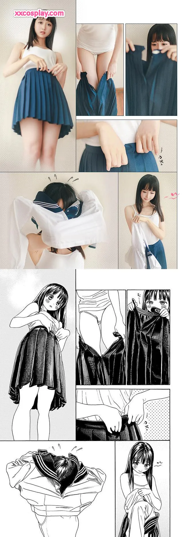 Mumianmian OwO in Adorable Anime Sailor Uniform Cosplay